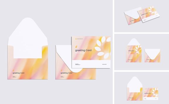 贺卡模型样机 (PSD,PDF)