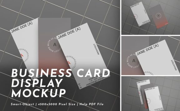 垂直名片Ver.2-模型样机 (PDF,PSD)