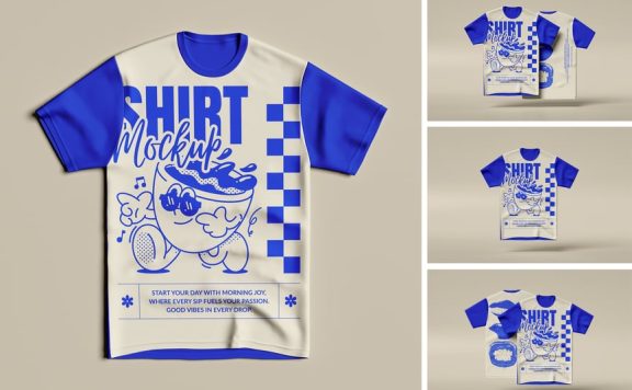 T恤模型样机 (PSD)