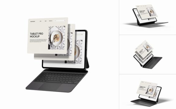 平板电脑专业模型样机 (PSD,PDF)