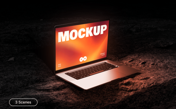 笔记本电脑模型样机 (PSD)