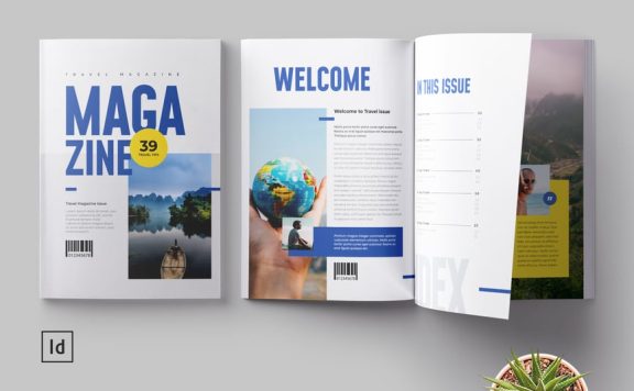 旅行杂志画册模板 (INDD)
