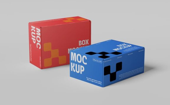 逼真的盒子模型样机 (PSD)
