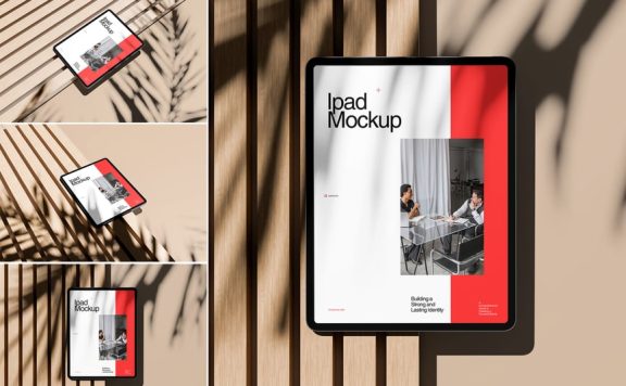 现实的iPad Pro模型样机 (PSD)
