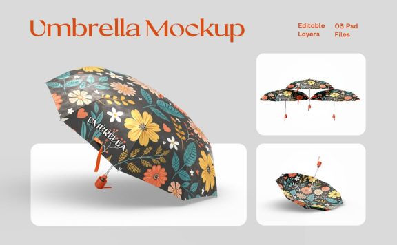 雨伞模型套装样机 (PSD)