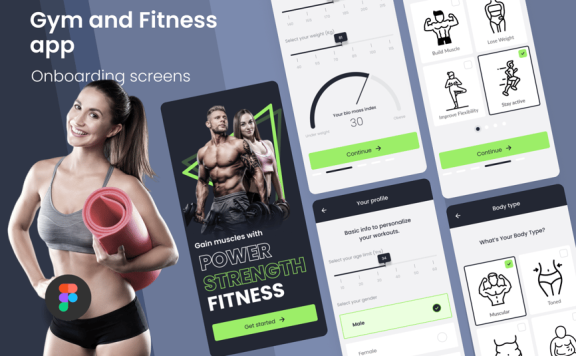 健身 App UI KIT (FIG)
