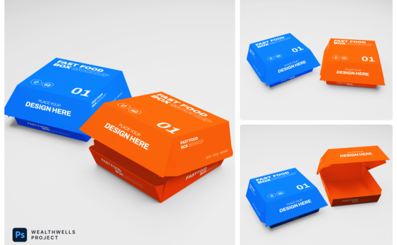 快餐盒样机 (PSD)