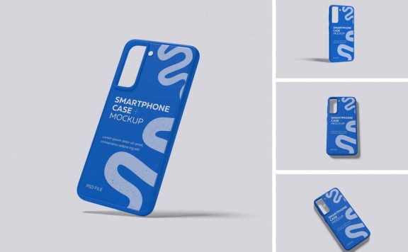 智能手机案例模型样机 (PDF,PSD)