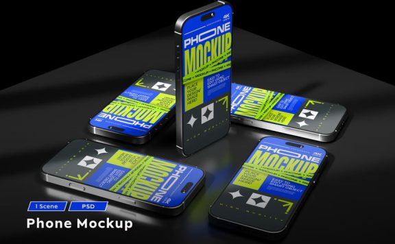 iPhone模型样机 (PSD)