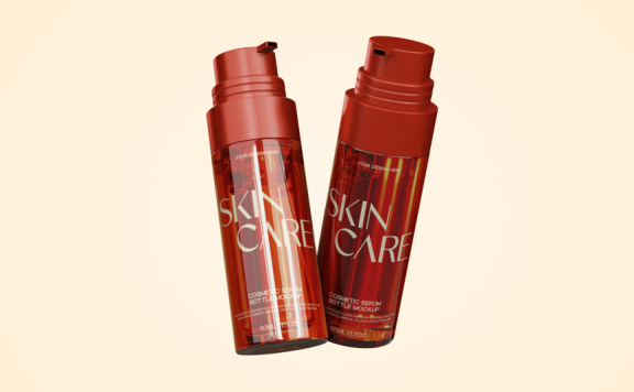 泵瓶护肤品模型样机 (PSD)