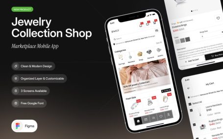 珠宝店移动应用APP UI KIT (FIG)