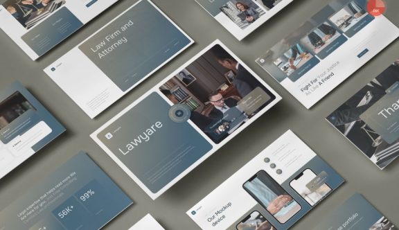 法律与律师PPT模板 (PPTX)