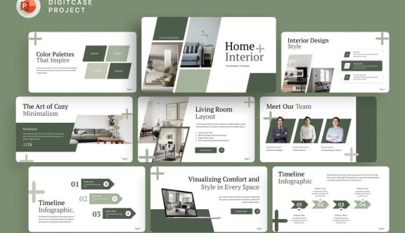 家庭内部活动PPT模板 (PPTX)