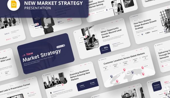 市场目标策略PPT模板 (PPTX)