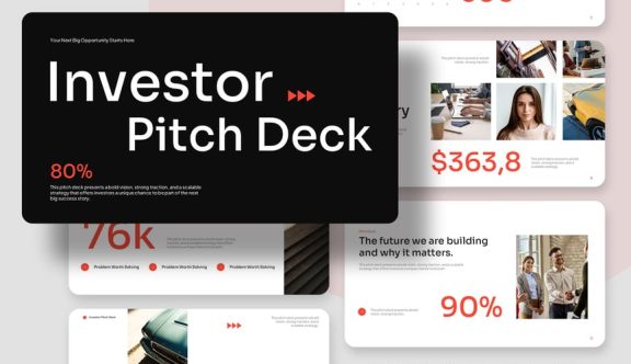 投资者路演主题演讲PPT模板 (PPTX)