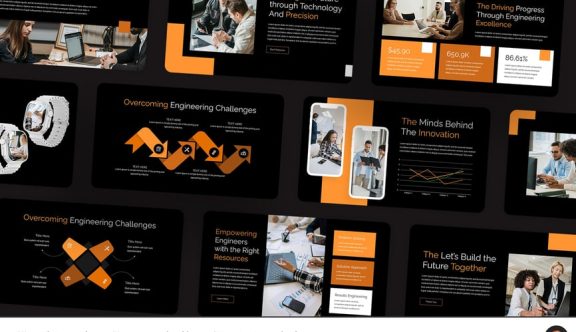 工程演示文稿PPT模板 (PPT,PPTX)