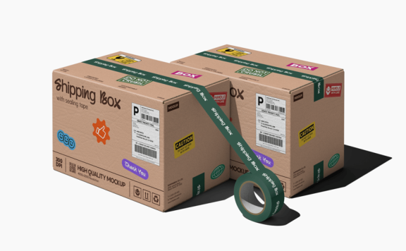 物流运输盒模型样机 (PSD)