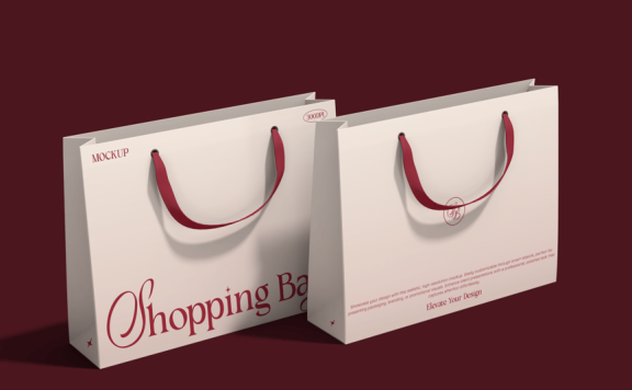购物袋模型样机 (PSD)