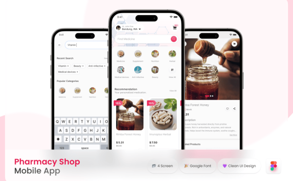 药店移动应用APP UI KIT (FIG)