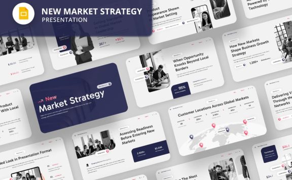 市场目标策略PPT模板 (PPTX)