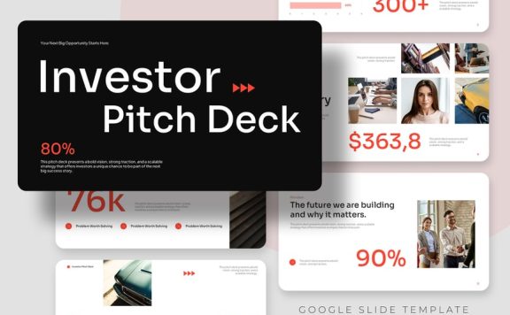 投资者路演主题演讲PPT模板 (PPTX)