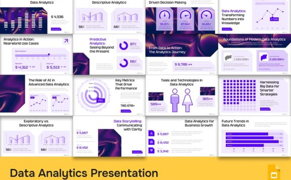 数据分析PPT模板 (PPTX)