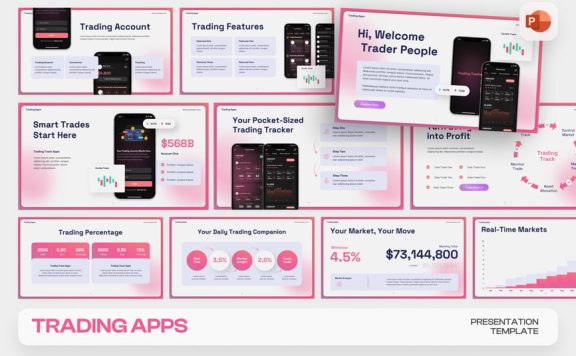 交易APP应用程序PPT模板 (PPTX)