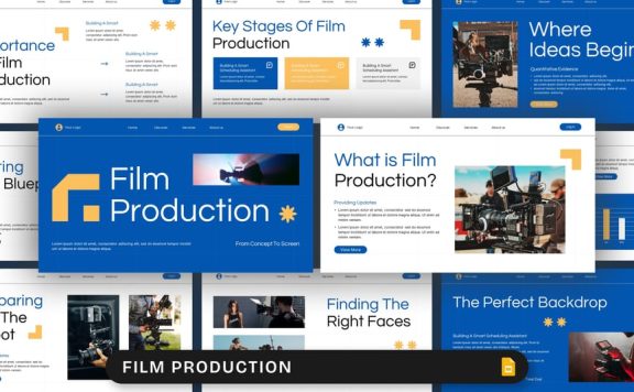 电影制作PPT模板 (PPTX)