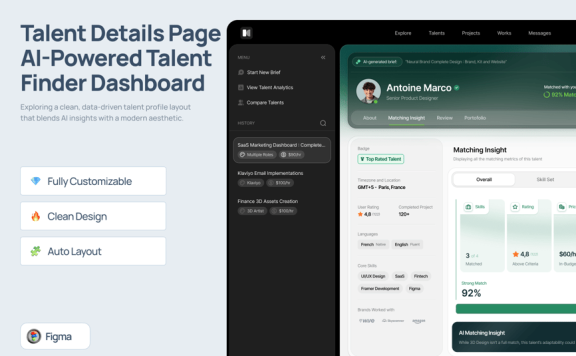 人才细节AI驱动的人才查找器仪表板 (FIG)