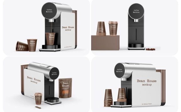 咖啡机模型样机 (PSD)