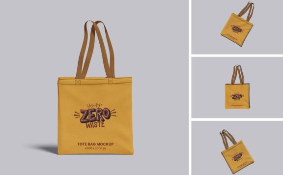 手提袋模型样机 (PSD,PDF)