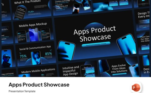 APP介绍应用程序演示文稿PPT模板 (PPTX)