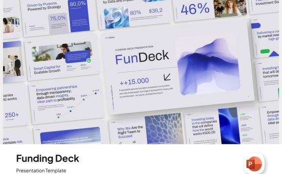 资金融资路演PPT模板 (PPTX)