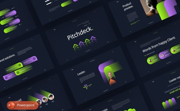 时尚高端项目介绍PPT模板 (PPTX)