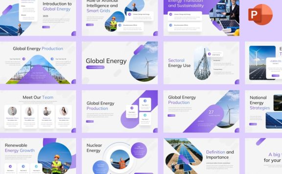 全球能源PPT模板 (PPTX)