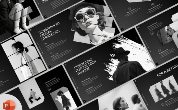 创意项目PPT模板 (PPTX)