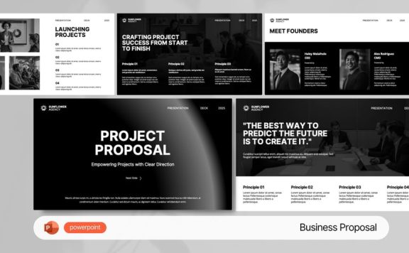 项目建议PPT模板 (PPTX)