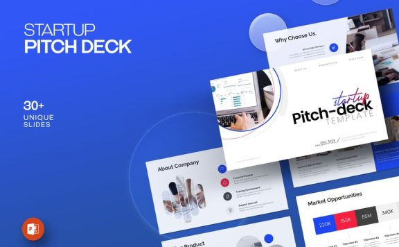 商业路演报告PPT模板 (PPTX)