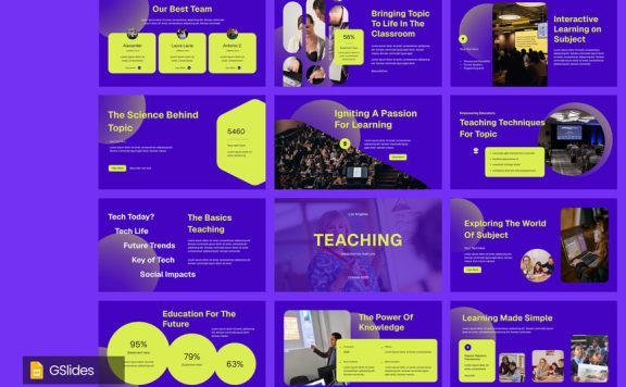 教育相关PPT模板 (PPTX)