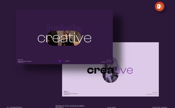 创意简短的PPT模板 (PPTX)