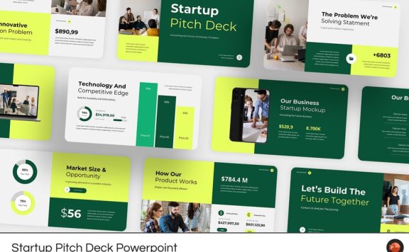 项目启动/路演PPT模板 (PPT,PPTX)