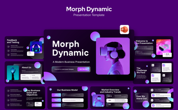 变形动态PPT模板 (PPTX)