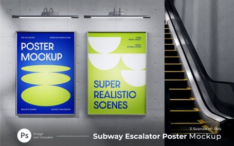 地铁海报模型