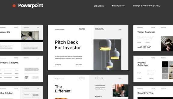 投资者演讲路演PPT模板 (PPTX,PPT)