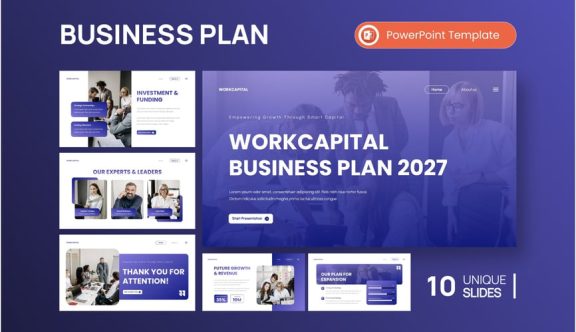 商业计划PPT模板 (PPTX)