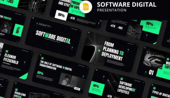 软件商业计划PPT模板 (PPTX)