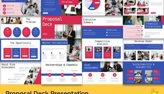 提案商业路演PPT模板 (PPTX)