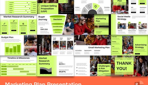 营销计划PPT模板(PPTX)