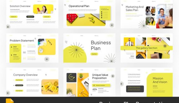 商业计划PPT模板 (PPTX)