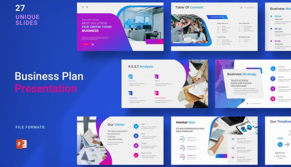 业务演示模板PPT模板 (PPTX)